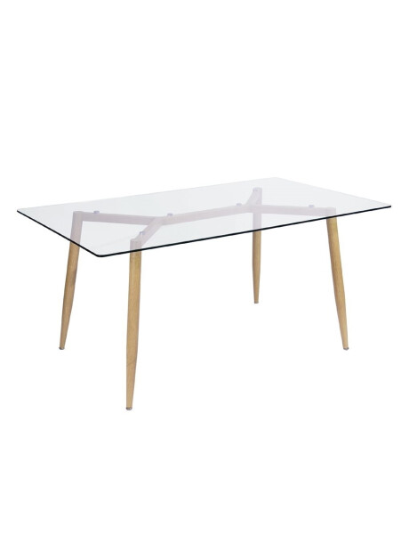 MESA FALCON 120x80x75CM VIDRIO Y MADERA MESA FALCON 120x80x75CM VIDRIO Y MADERA