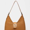 Bolso Signature en cuero graneado Cuoio