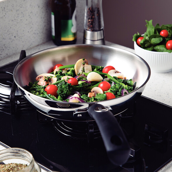 Sartén Ø24 cm en acero inox "Solar silicone" TF1632