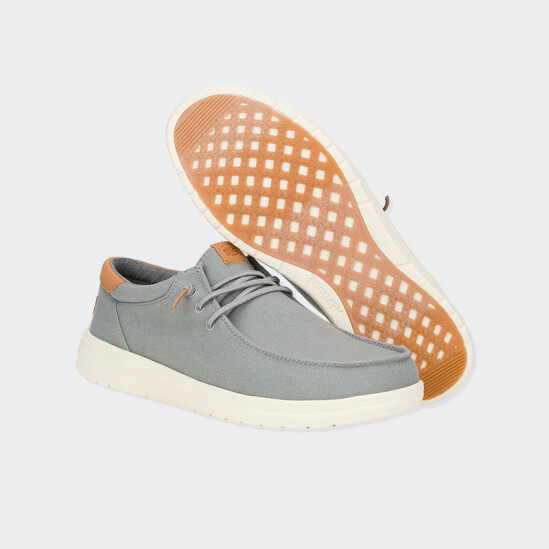 Zapatos Hey Dude Paul Canvas Gris