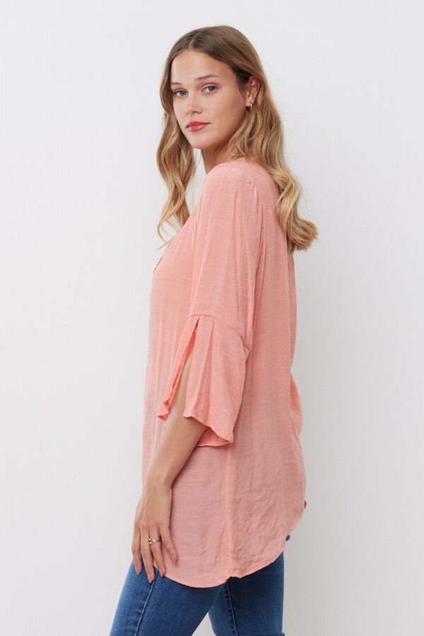 Blusa Aplique Crochet CORAL