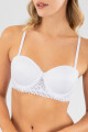 Soutien strapless preformado b&c granate Blanco