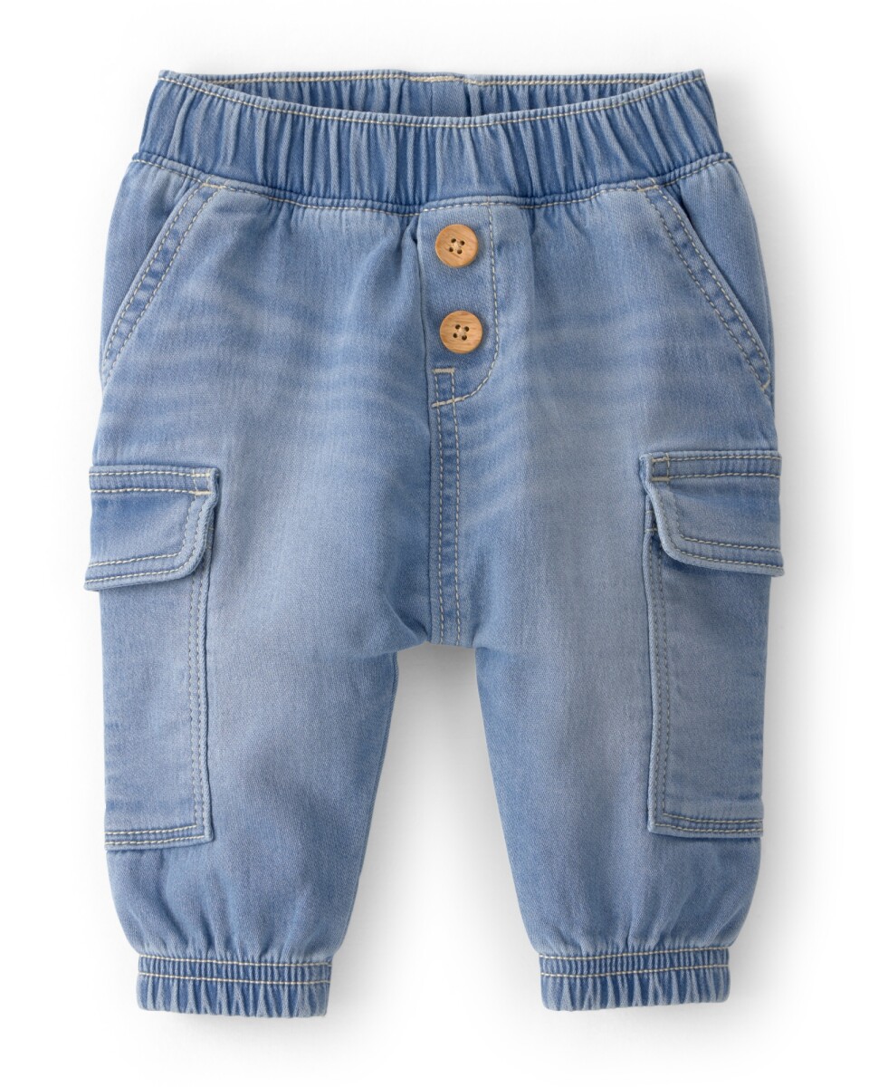 Pantalón jean cargo 