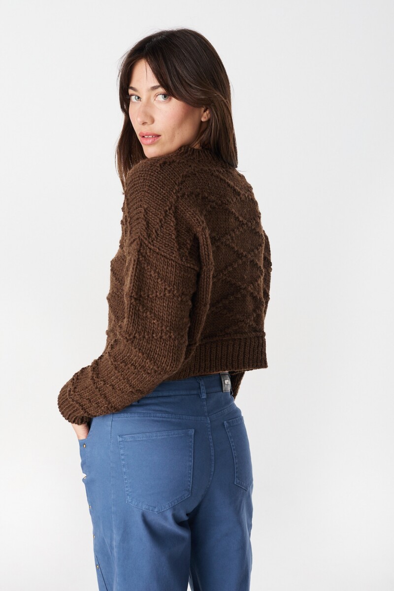 Sweater Crop Chocolate