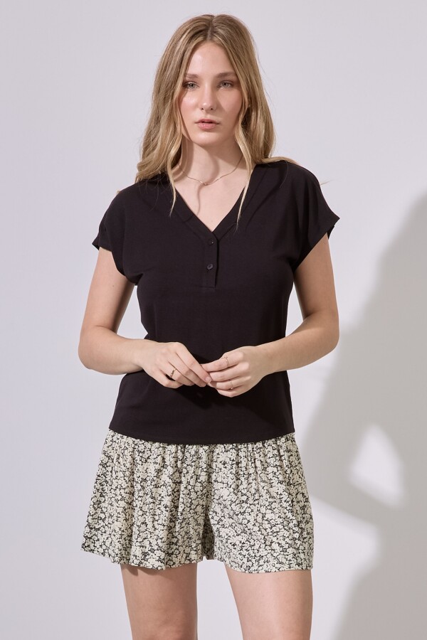 Remera Modal NEGRO