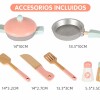 Cocina madera SOBEBEAR verde agua