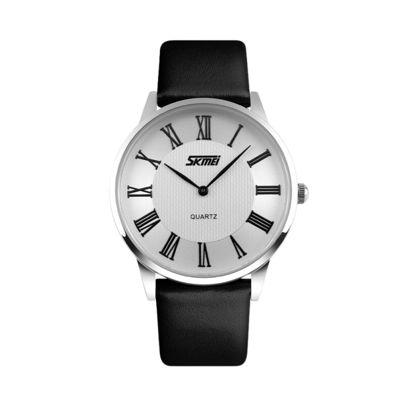 Reloj Skmei 9092WTBK-B analógico en acero plateado con correa negra y esfera blanca (caja clásica 38 mm) Reloj Skmei 9092wtbk-b Analógico En Acero Plateado Con Correa Negra Y Esfera Blanca (caja Clásica 38 Mm)