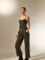 Pantalon Merol Gris Oscuro