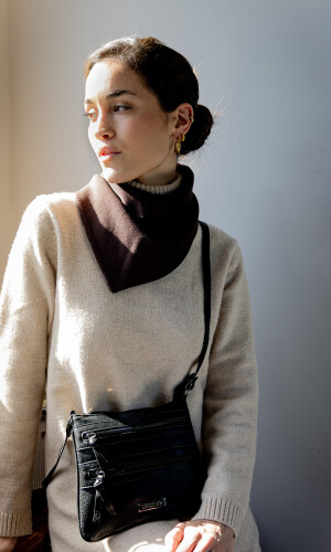 BANDOLERITA MORRAL ROSA NEGRO