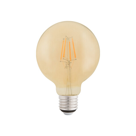 Lámpara LED G125 globo ámbar E27 4W 280Lm cálida -TRAMONTINA TE3160