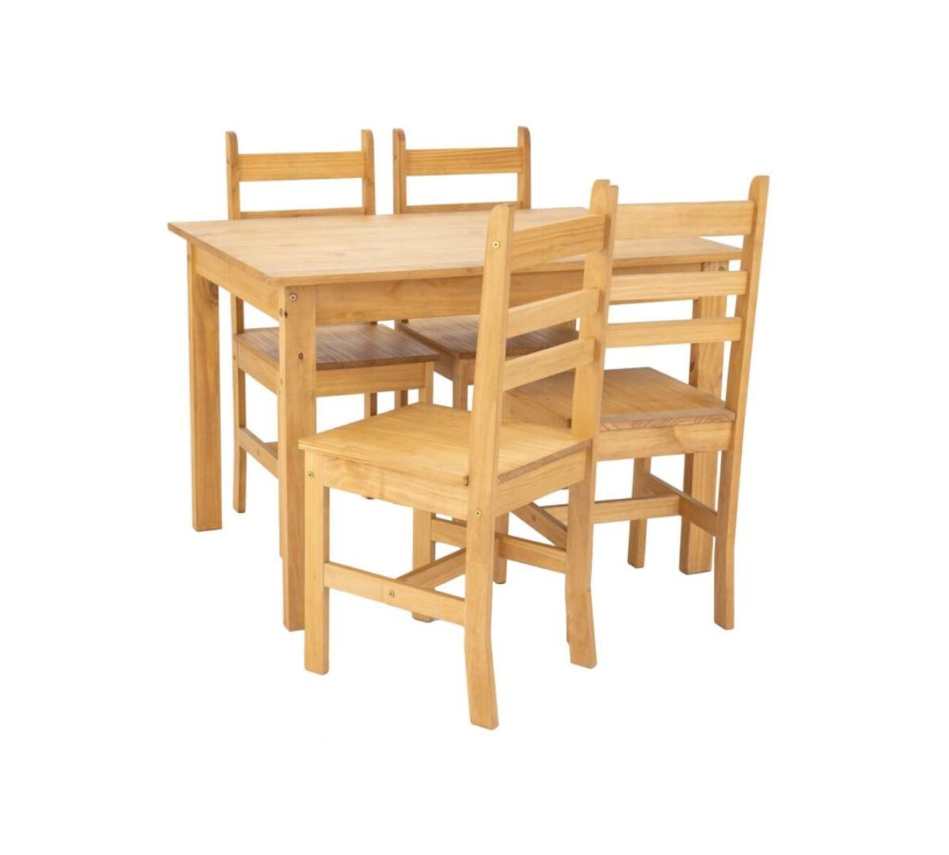 Juego de Comedor Lucia Plus 4 Sillas Madera - Natural 