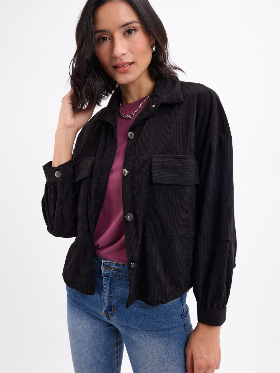 Campera pana Dayana - negro 