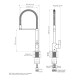 GRIFO COCINA MESADA MONOCOMANDO BRILLO COIHUE CROMO