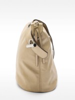 Bolso De Hombro Efecto Craquelado crudo