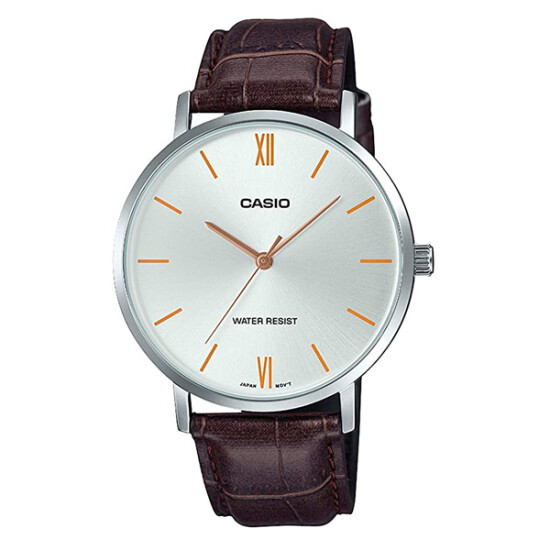 Reloj CASIO MTPVT01L-7B2UDF en Cuero Marron Esfera 46mm 0