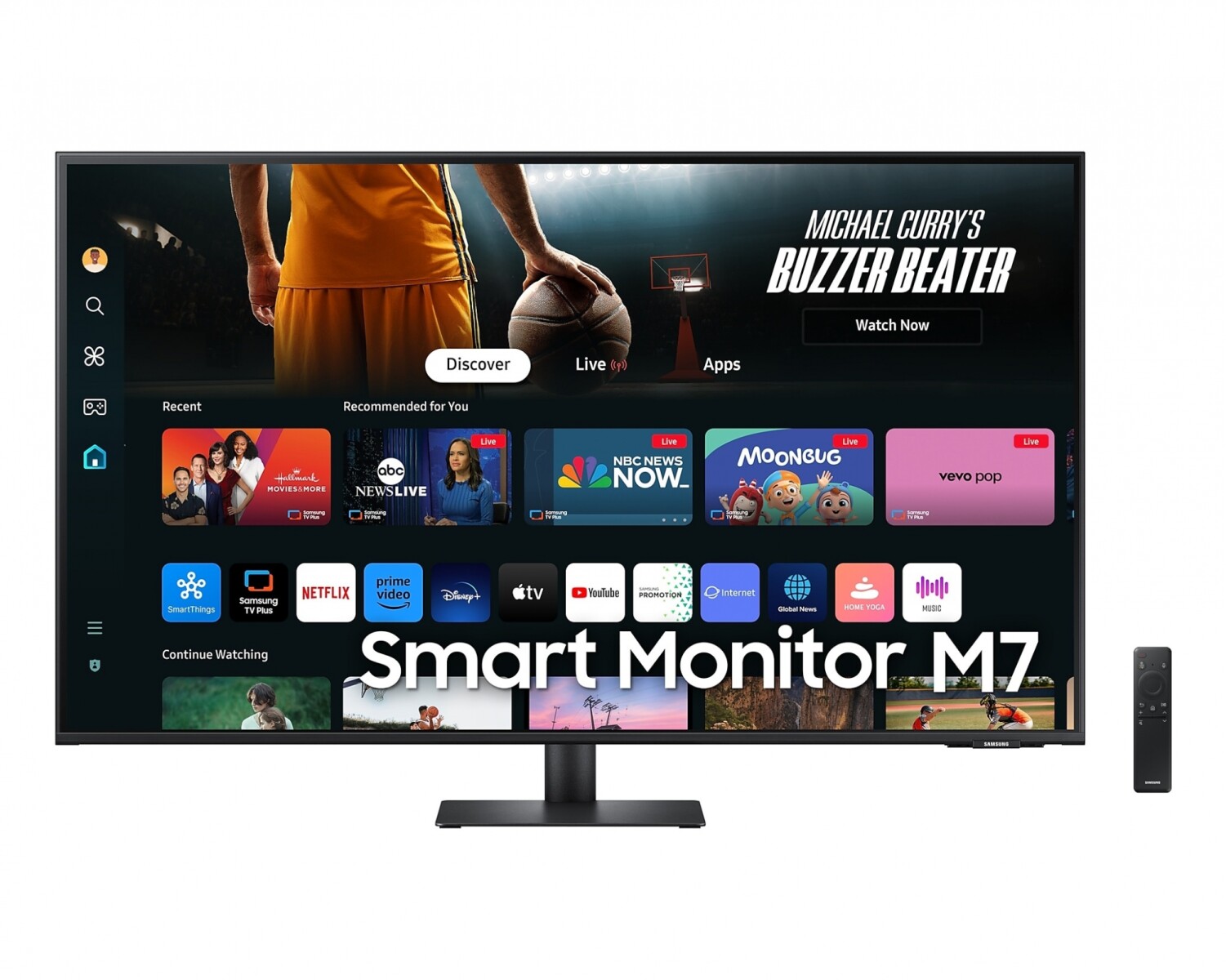 Monitor Samsung inteligente de 43" M7 M70D UHD 