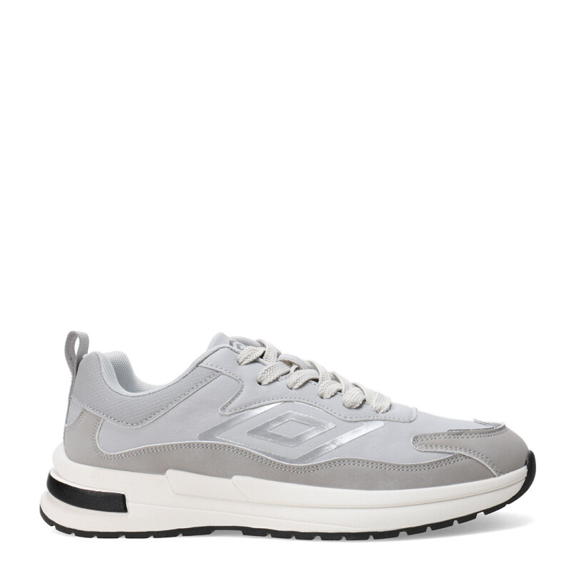 Championes de Hombre Umbro Refine Gris - Blanco