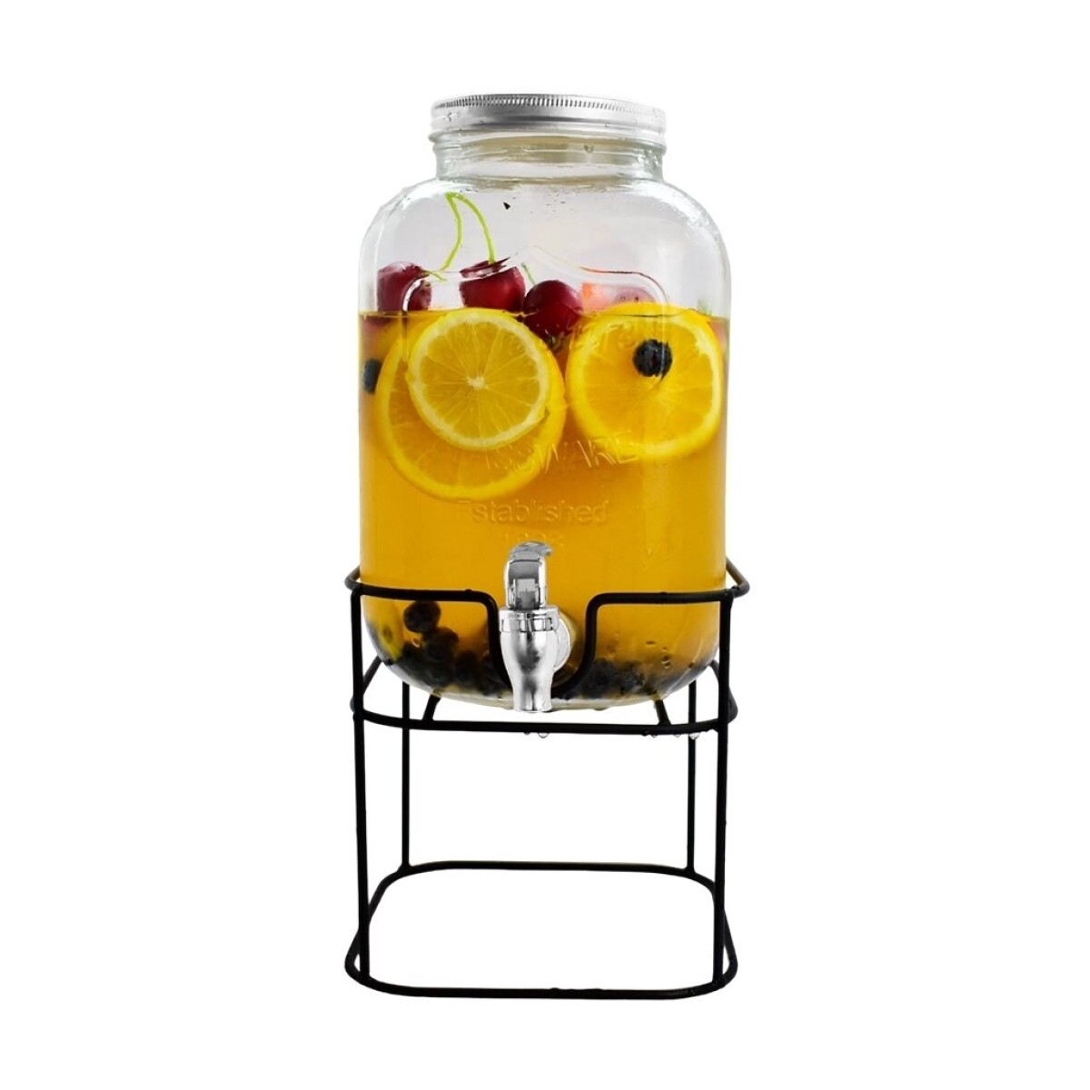 DISPENSADOR DE JUGOS 5000ML C/BASE TAPA METALICA 