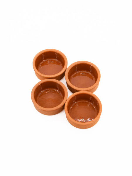 RECIPIENTE BARRO COPETIN SET X 4 TERRACOTA