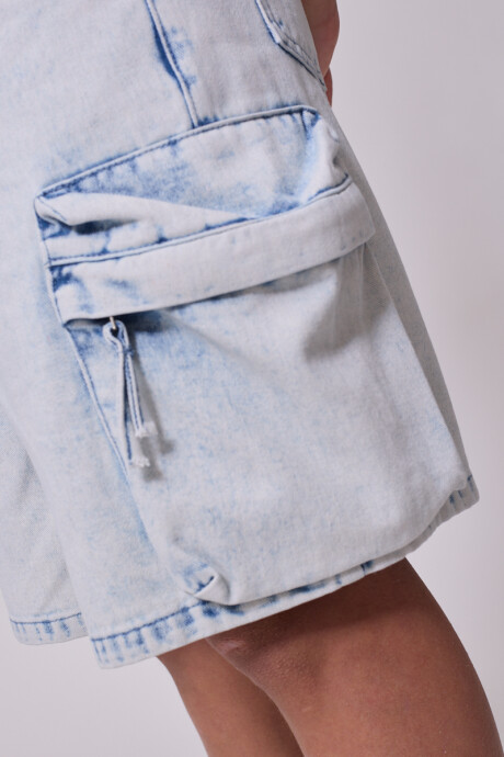 BERMUDA JEAN VARA TEEN DIXIE Celeste Claro