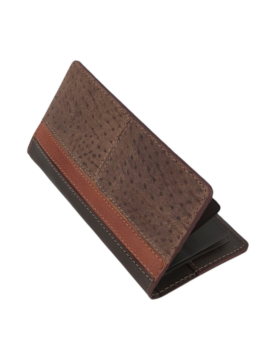 Billetera de Mozo en Cuero con Separadores Plásticos - Negro 