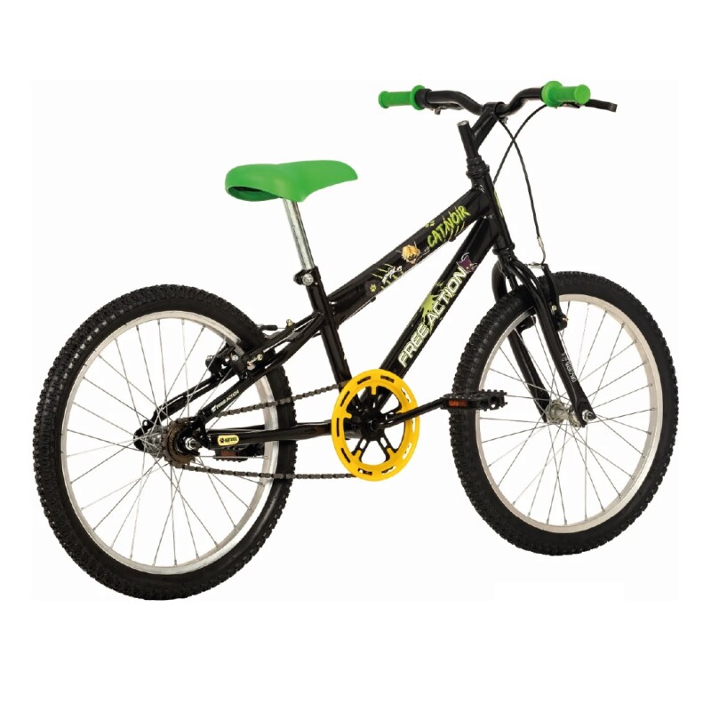 Bicicleta Niño Free Action Rodado 20 Cat Noir Negra Negro 11 " Bicicleta Niño Free Action Rodado 20 Cat Noir Negra Negro 11 "