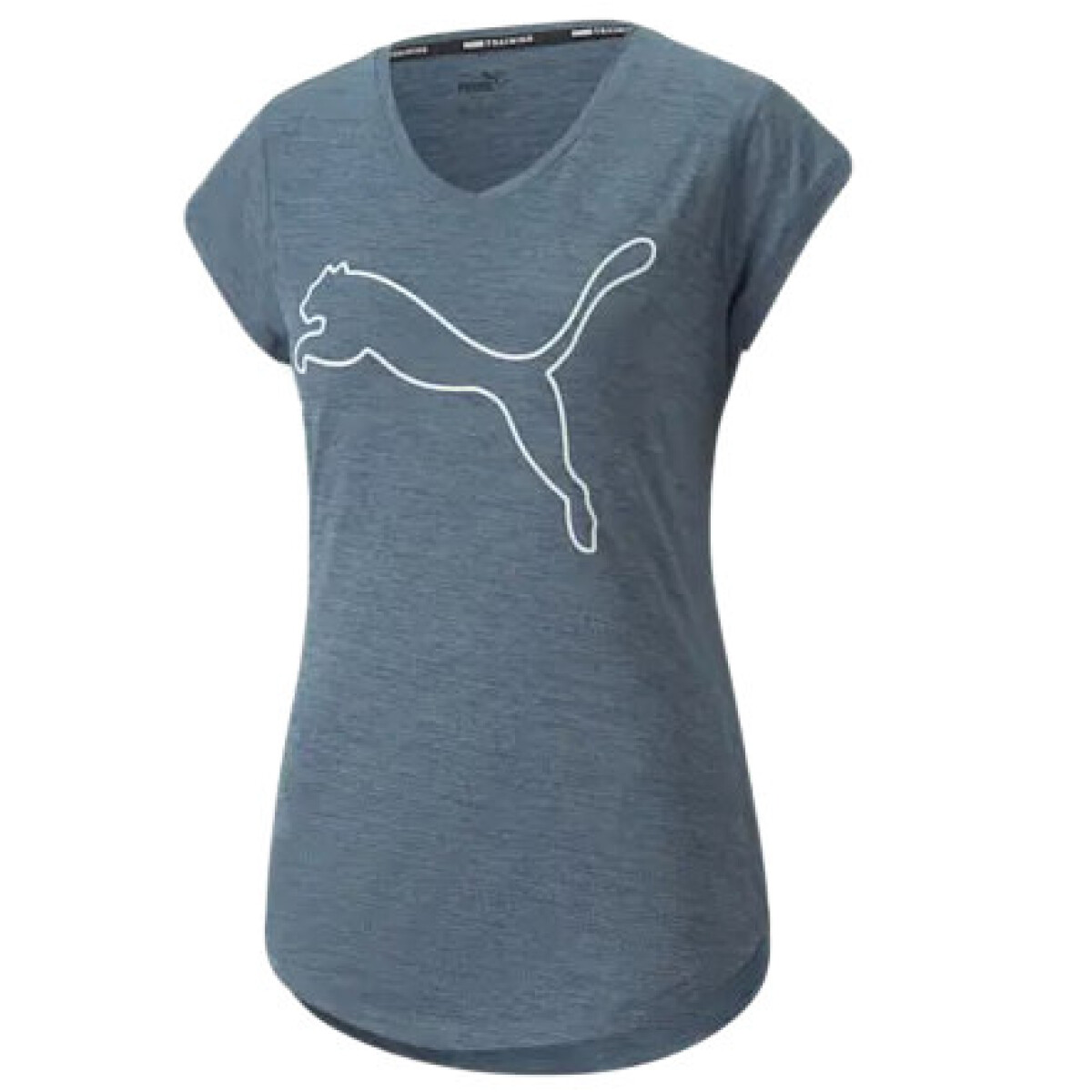 Remera de Mujer Puma Train Fav CAT - Azul Piedra 