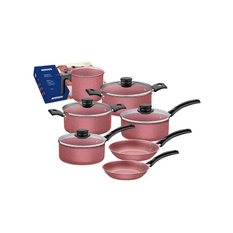 Batería De Cocina 11Pz. Tramontina Turim - Rosa Batería De Cocina 11Pz. Tramontina Turim - Rosa