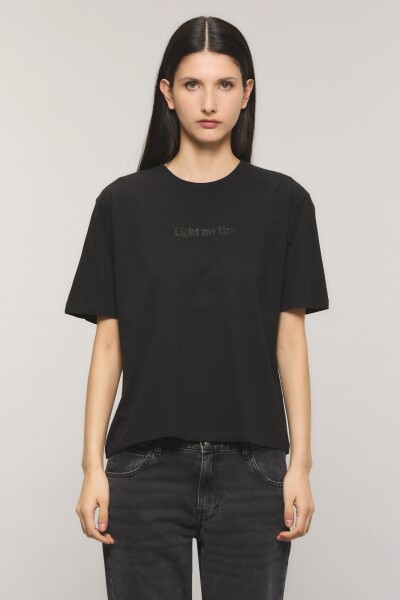 REMERA BOOTLIGHTER Negro
