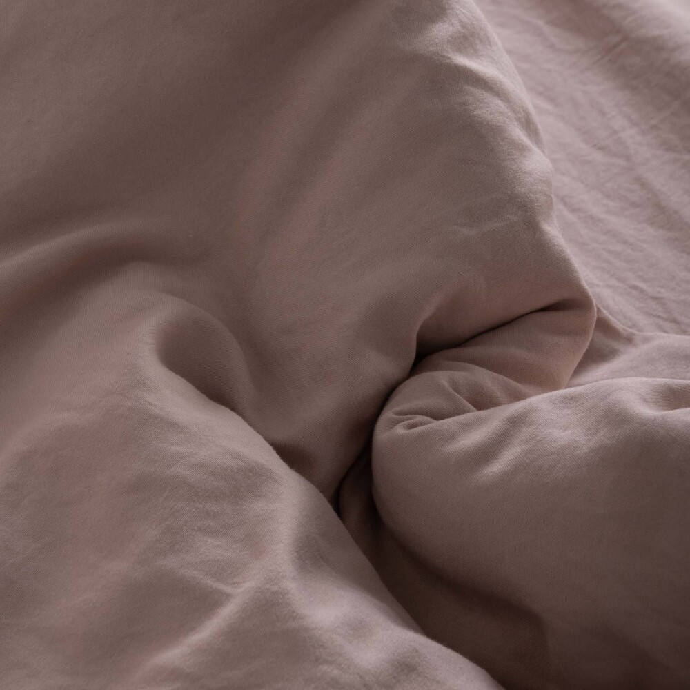 SET ACOLCHADO KING POLIESTER MARRON PREWASHED TOSTADO