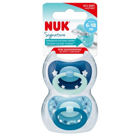 Chupete Silicona Genius Colors x2 - NUK Chupete Silicona Genius Colors x2 - NUK