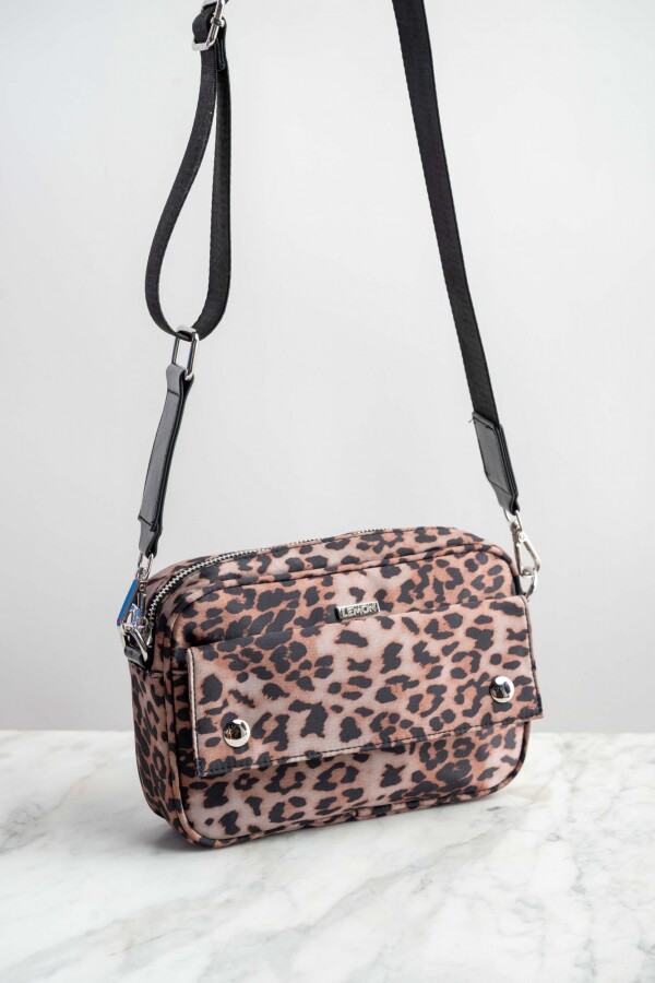 Cartera Animal Print Camel