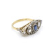 Anillo Antiguo En Oro 18K Con Brillantes, Diamantes Y Zafiro Anillo Antiguo En Oro 18K Con Brillantes, Diamantes Y Zafiro
