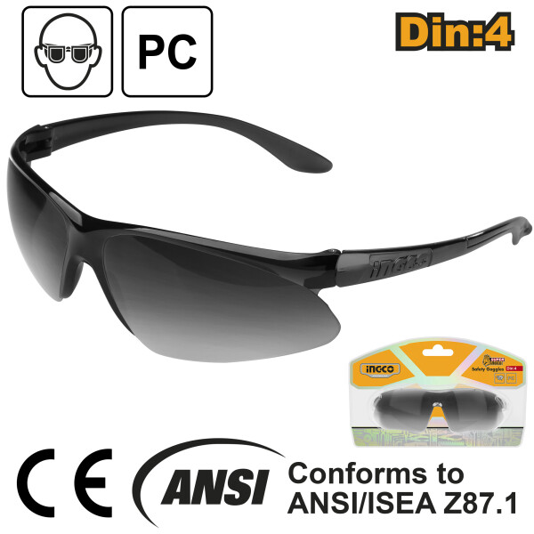 LENTES SEGURIDAD POLICARBONATO INGCO HSG06 OSCURO G° 8 LENTES SEGURIDAD POLICARBONATO INGCO HSG06 OSCURO G° 8