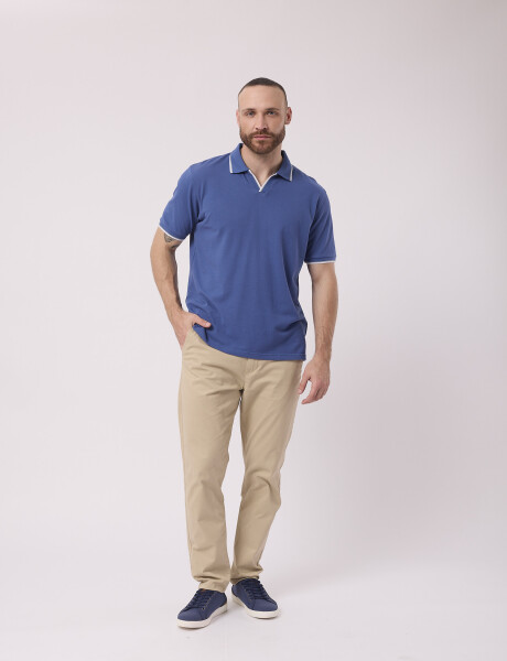 Remera m/c lisa azul