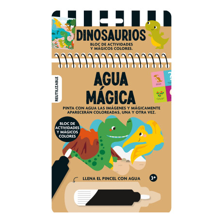 Libro Infantil con Actividades Agua Mágica DINOSAURIO