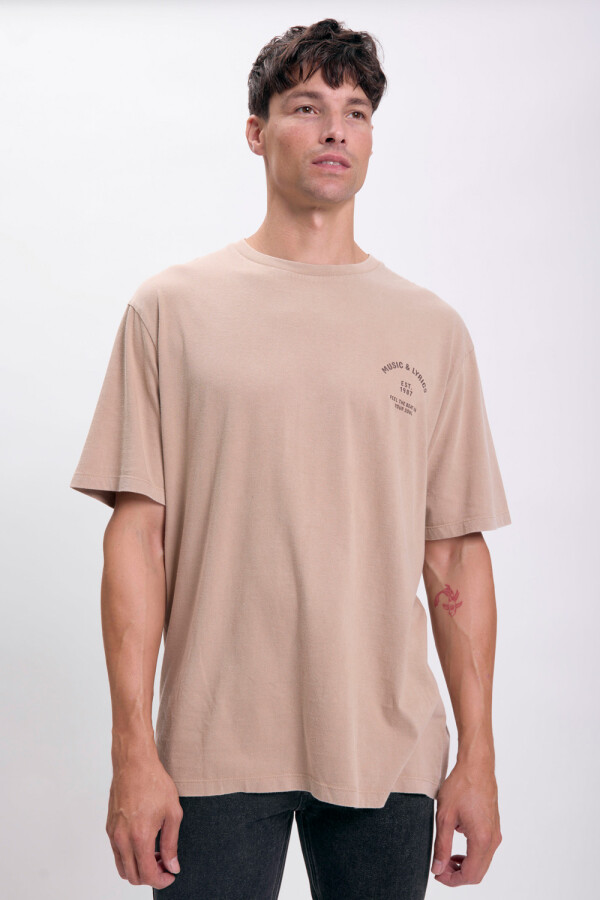 Remera oversize Visón