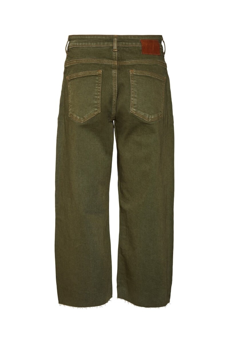 Nmamanda Nw Wide Leg Ank Jeans Cl Burnt Olive