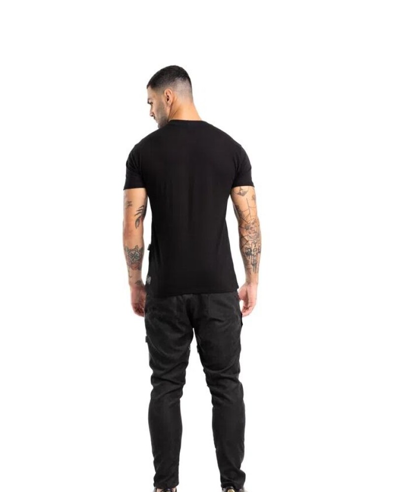 Camiseta Color Negro De Algodon By La Mafia U