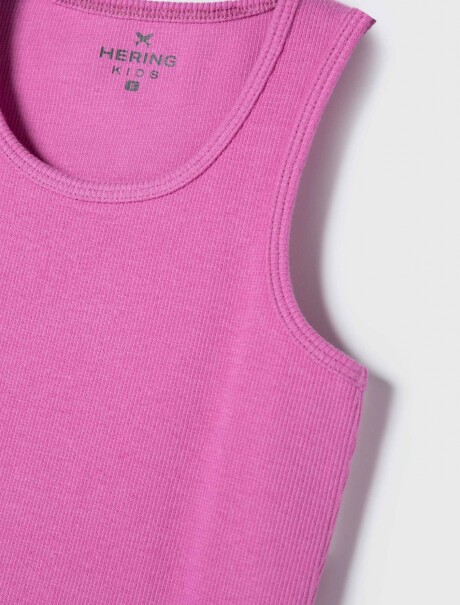 MUSCULOSA BÁSICA DE NIÑA ACANALADA MULTICOLOR