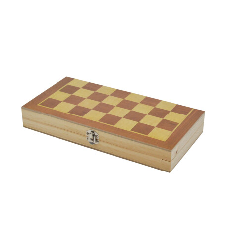 Juego ajedrez y backgammon en madera Sc