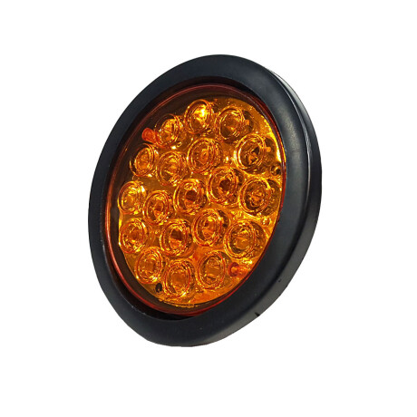 FAROL - TRAS. LED 12-24V REDONDO AMBAR 10.5CM - FAROL - TRAS. LED 12-24V REDONDO AMBAR 10.5CM -