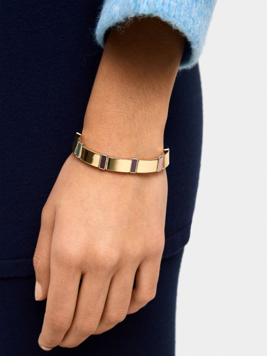 Pulsera Elástica Con Esmalte multicolor