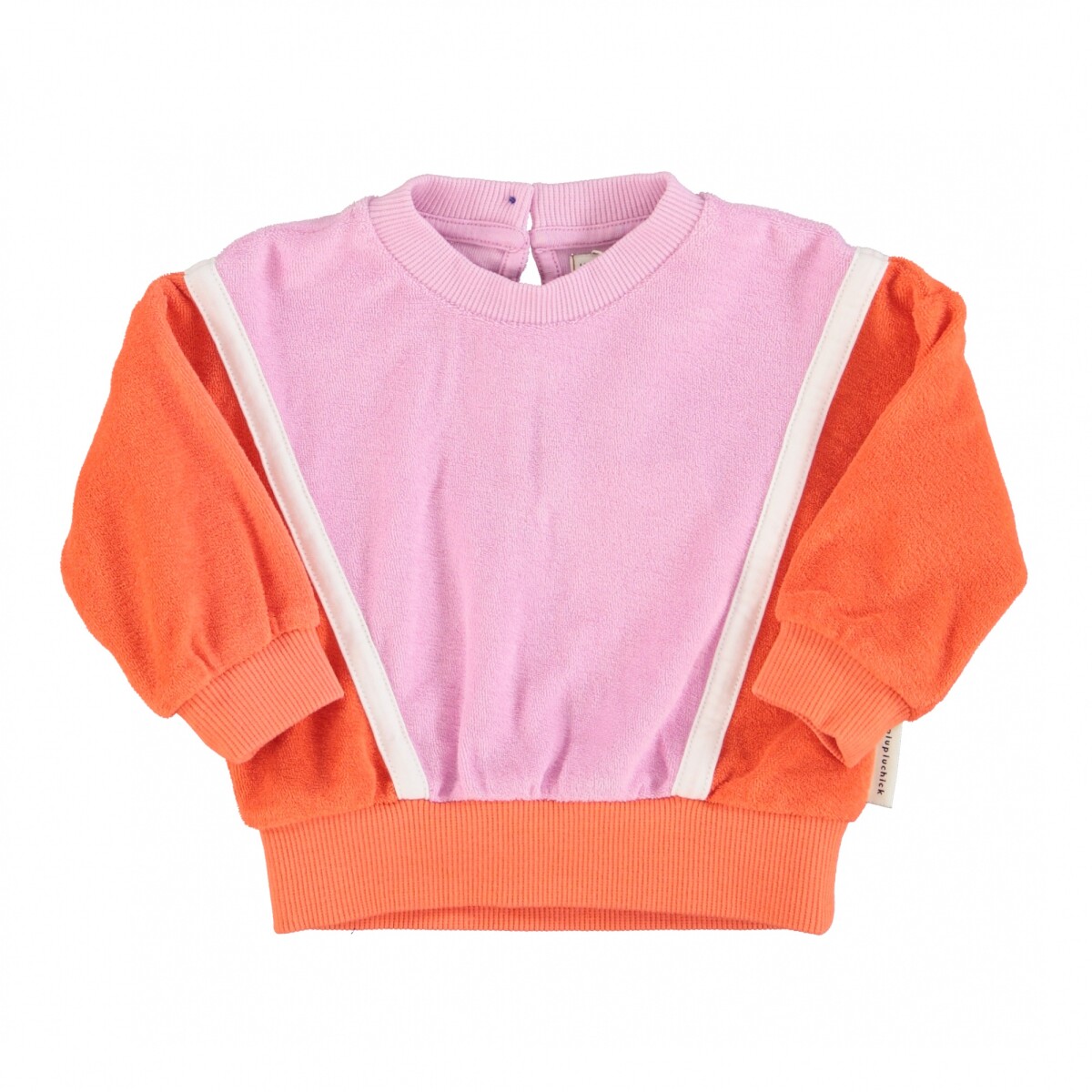 SS25.JRS2517 - Buzo Niños Manga Larga Lila Y Naranja Piupiuchick - 18 Meses 