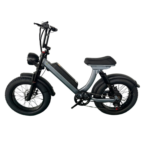Bicicleta Electrica GoGreen Road Rueda Ancha 500w Bat 10Ah Color Negro