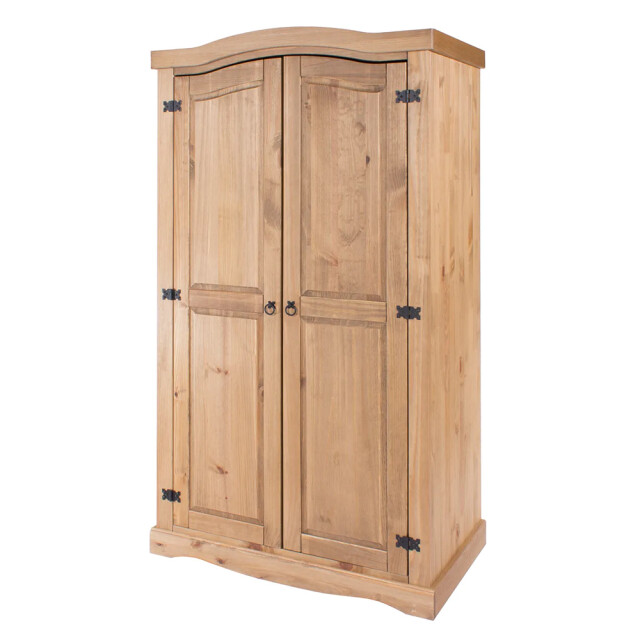 Ropero 2 puertas - Madera maciza / Línea Mexicana Marrón