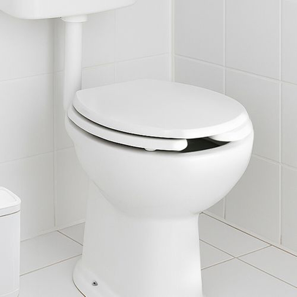 TAPA PARA INODORO MODELO ESPACIO PARA DISCAPACITADOS MDF COLOR BLANCA Tapa Para Inodoro Modelo Espacio Para Discapacitados Mdf Color Blanca