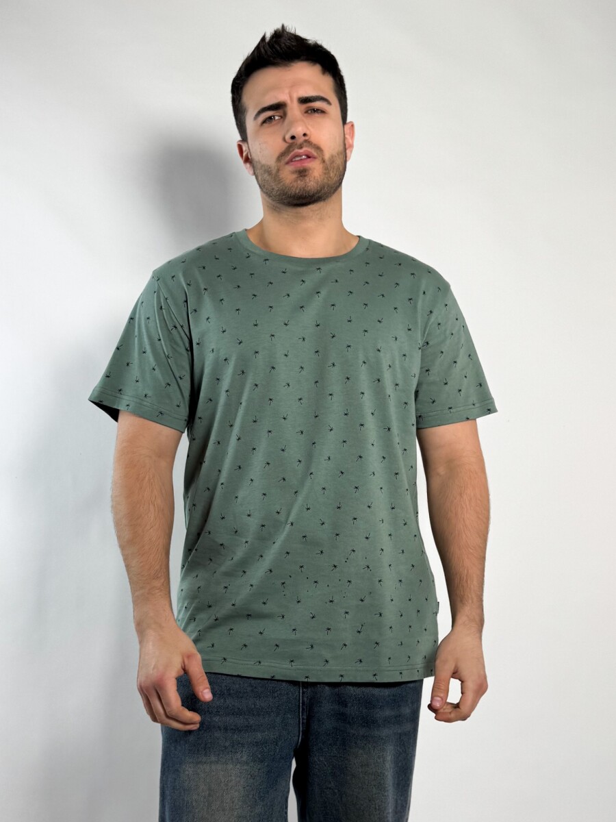 Remera estampada Charly - Verde 