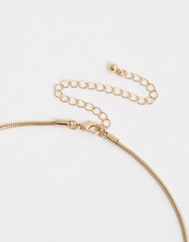 Cadena Corta con Dije Cadena Corta Con Dijes Strass - Dorado