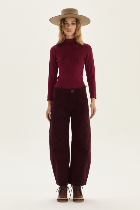 Pantalón Scarlet Bordo
